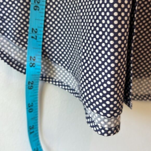 Zara Man Blue Polkadot Dress Shirt Button Down Slim Fit M - Picture 7 of 8